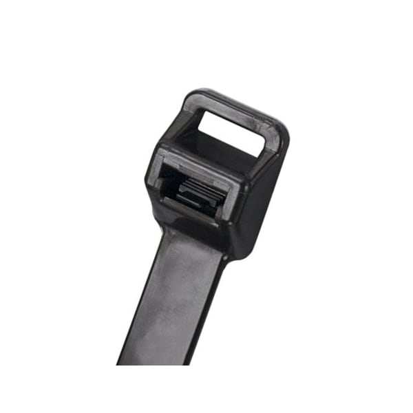 Cable Tie, 28-1/2 in L, 8 in Max Bundle Dia., Black, Nylon 6/6, 250 lb Strength, 100 PK